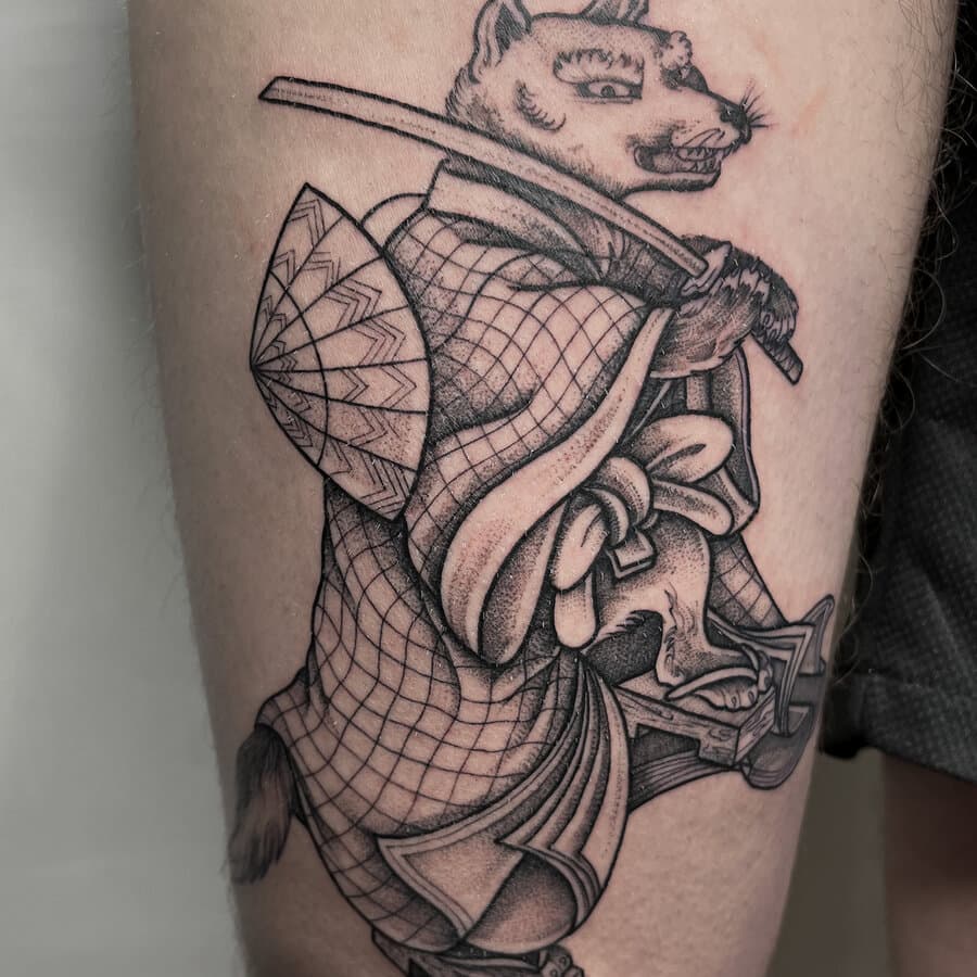 Japanisches Fuchs Tattoo München — Kisha