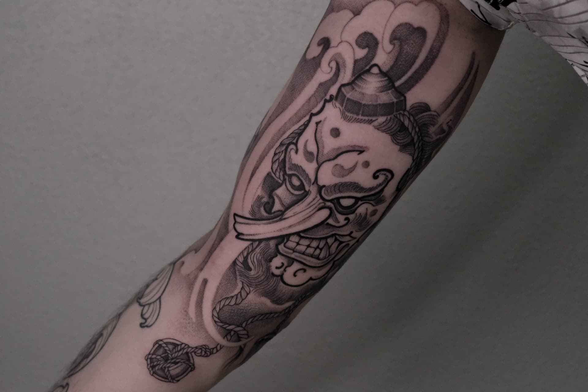 Hannya Maske Tattoo München — KishaTattoo Irezumi